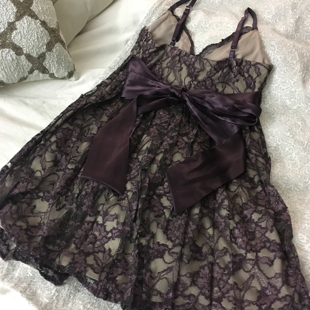 Dark purple lace dress , Small, Babydoll